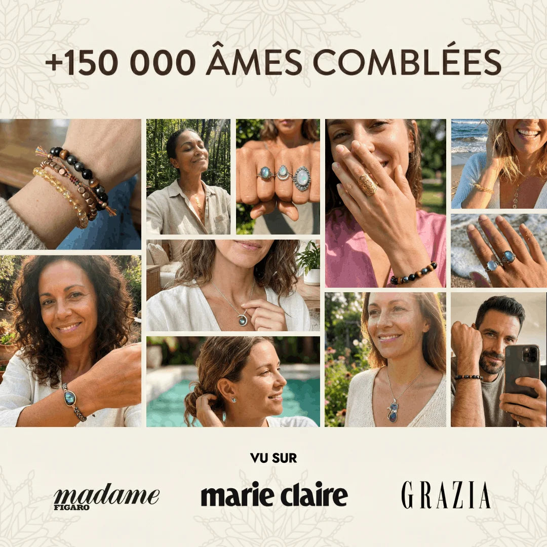 Bracelet Mala "Douceur Féminine" en Howlite
